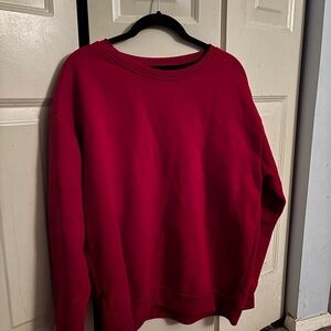 Red Crew Neck Sweater